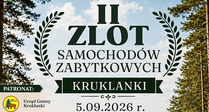 II Zlot Samochodów Zabytkowych w Kruklankach
